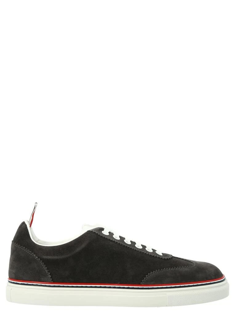 商品Thom Browne|Thom Browne 3 Bar Suede Sneakers,价格¥2671,第1张图片