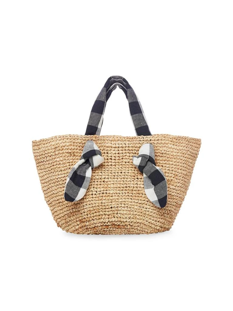 商品Loeffler Randall|Loeffler Randall - Hazel Gingham Strap Straw Tote,价格¥439,第2张图片详细描述