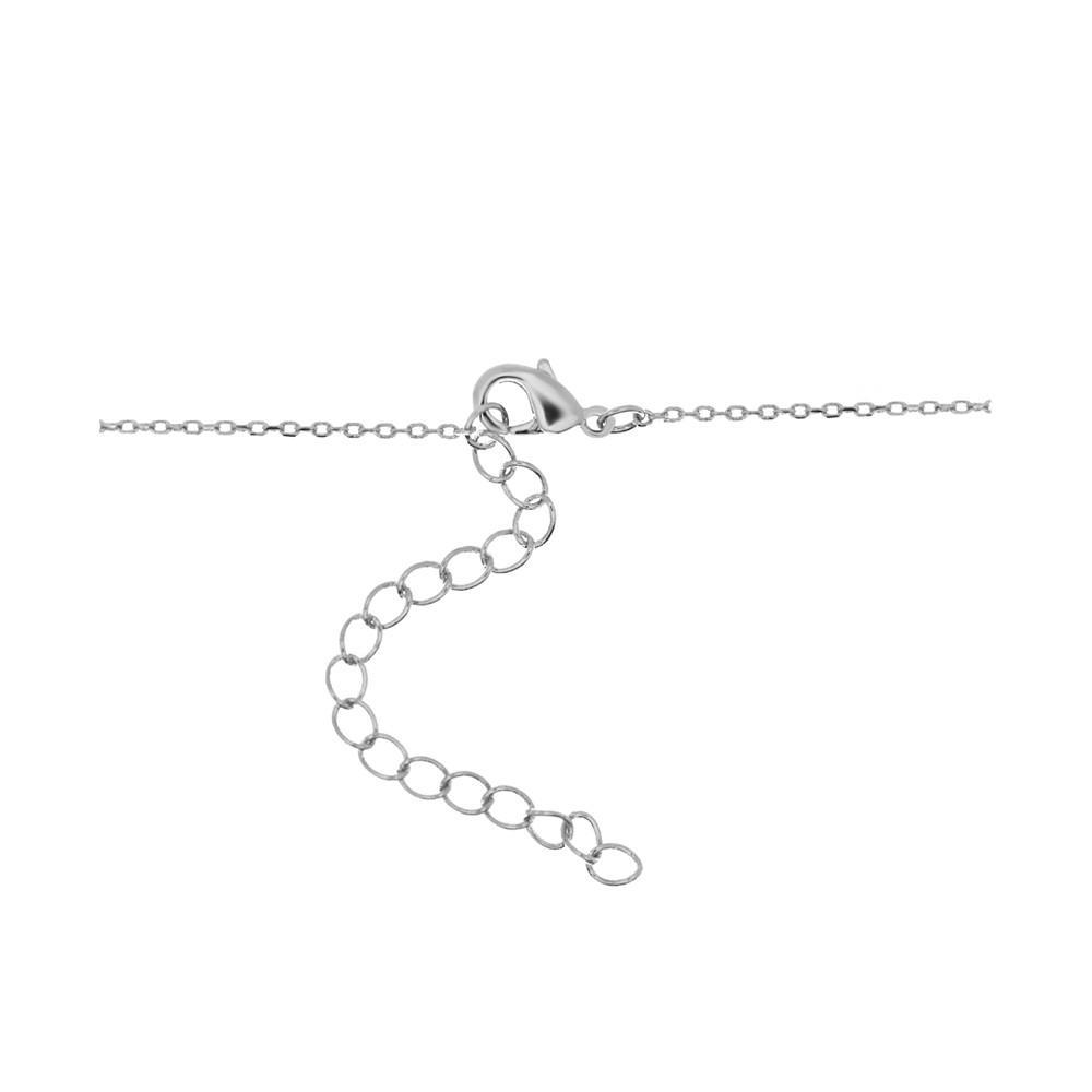 商品Essentials|Cubic Zirconia Pendant Necklace, 16" + 2" extender in Silver or Gold Plate,价格¥104,第5张图片详细描述