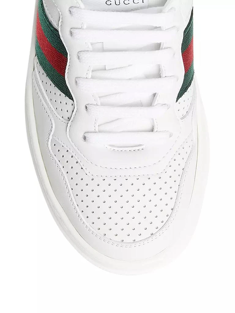 商品Gucci|Chunky B Web Leather Sneakers,价格¥6903,第4张图片详细描述
