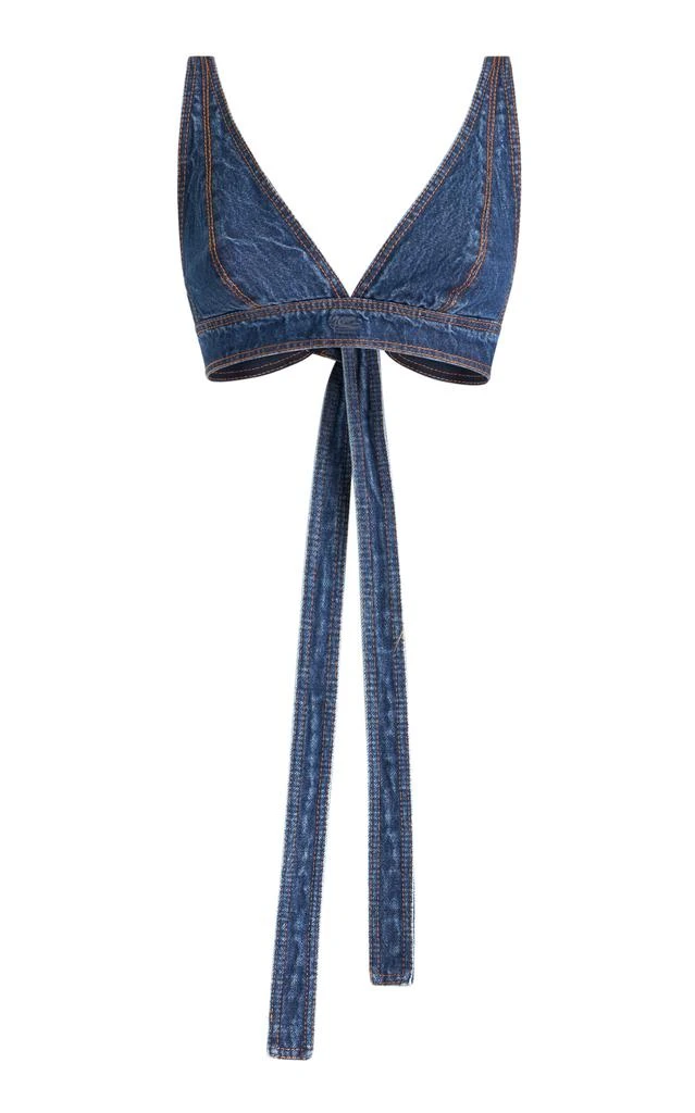 商品ETRO|Etro - Denim Bra Top - Medium Wash - IT 38 - Moda Operandi,价格¥1399,第1张图片