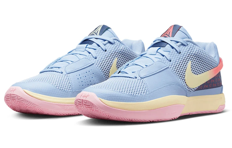 商品[国内直发] NIKE|Ja 1 莫兰特1代 \"Day One\" 弹性回弹 稳定性优化 低帮 实战篮球鞋 男款 蓝色,价格¥1566,第4张图片详细描述