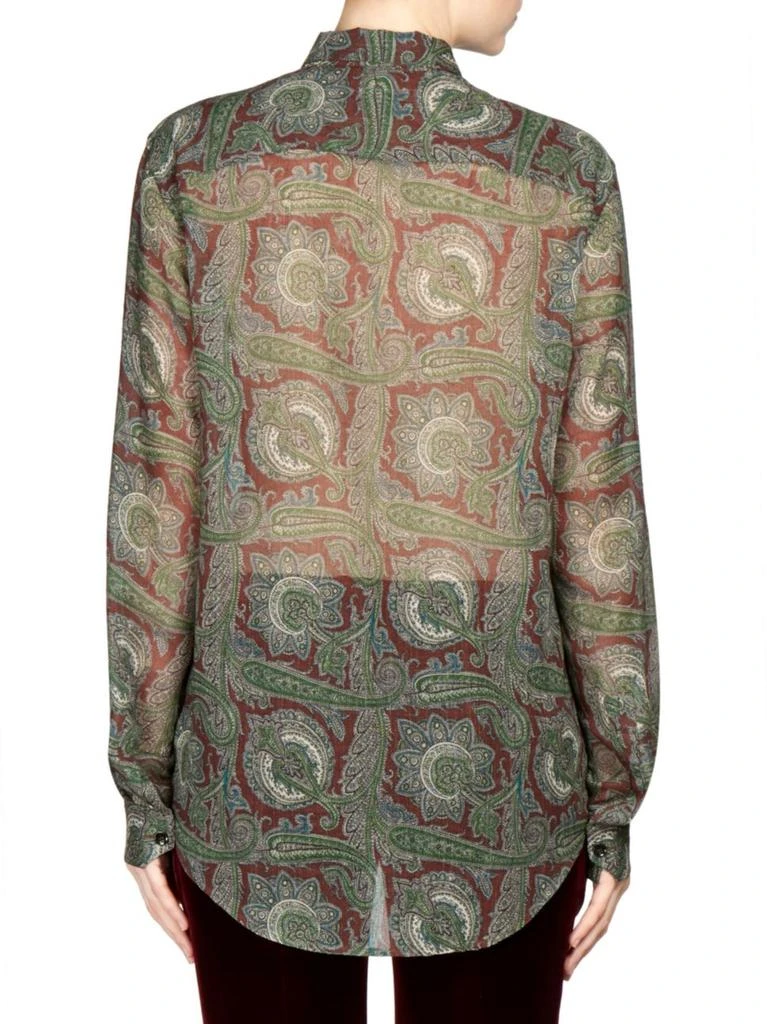 商品Yves Saint Laurent|Saint Laurent - Paisley Print Button Front Shirt,价格¥4032,第2张图片详细描述