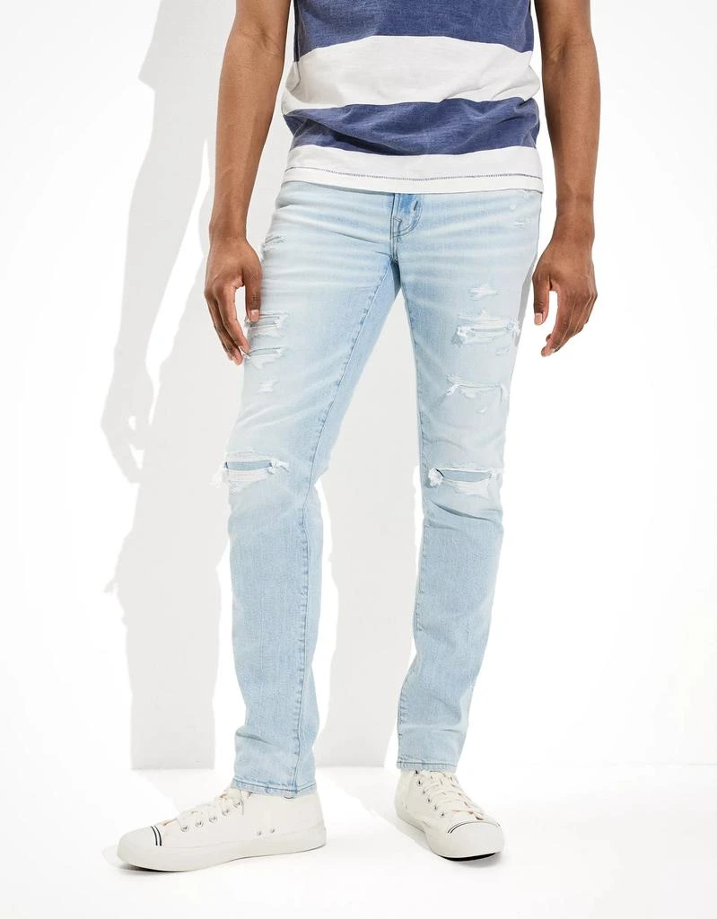 商品AE|AE AirFlex+ Patched Slim Jean,价格¥153,第1张图片