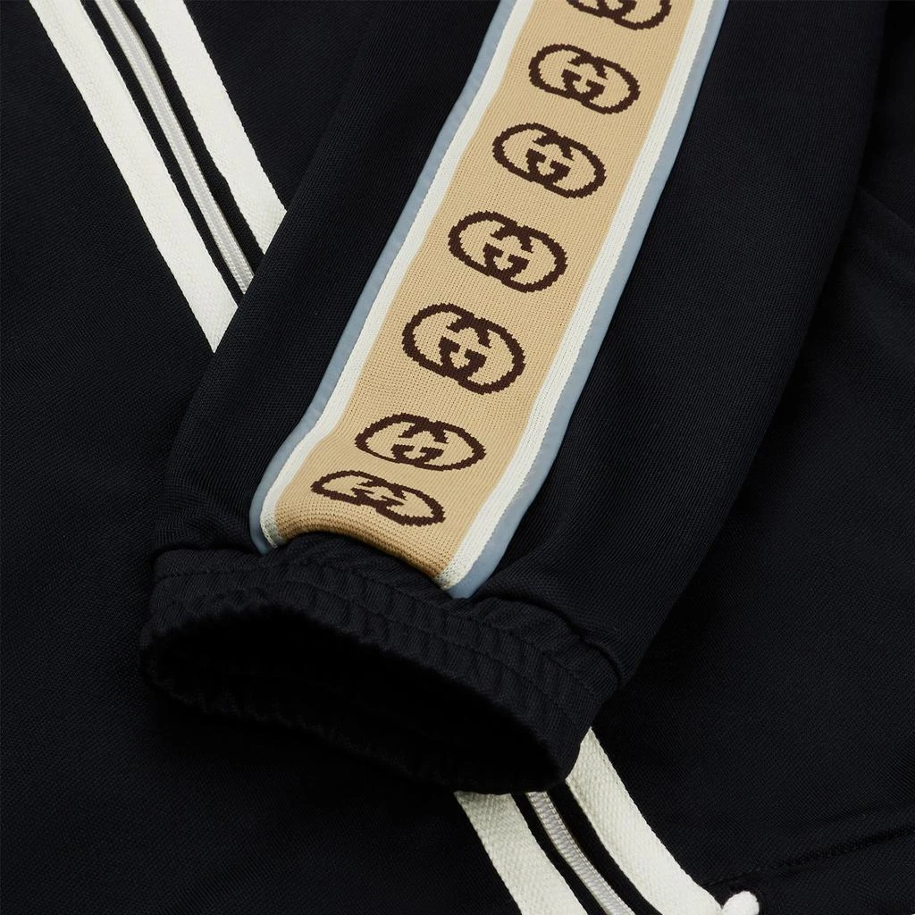 商品Gucci|Gucci GG Ribbon Black Track Jacket,价格¥12916,第2张图片详细描述