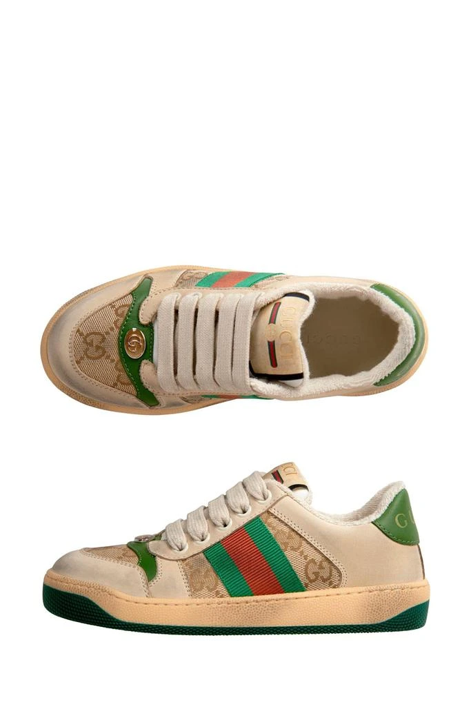 商品Gucci|GUCCI Kids Leather Screener Trainers,价格¥1789,第4张图片详细描述