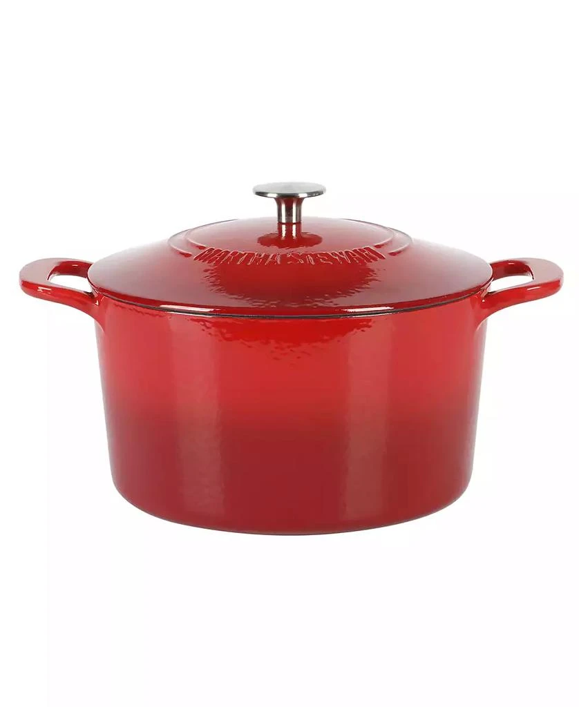 商品Martha Stewart|Gatwick Enamel Cast Iron 7 Quart Dutch Oven,价格¥1037,第1张图片