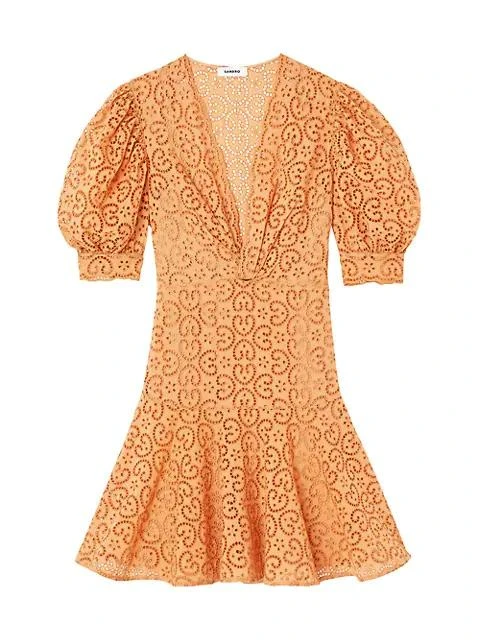 商品Sandro|Kendal Broderie Anglaise Dress,价格¥1687,第1张图片