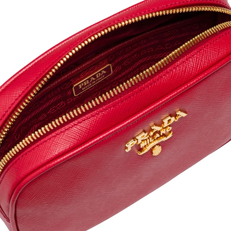 Prada 普拉达 女包红色牛皮斜挎腰包 1BL007-NZV-F068Z 商品