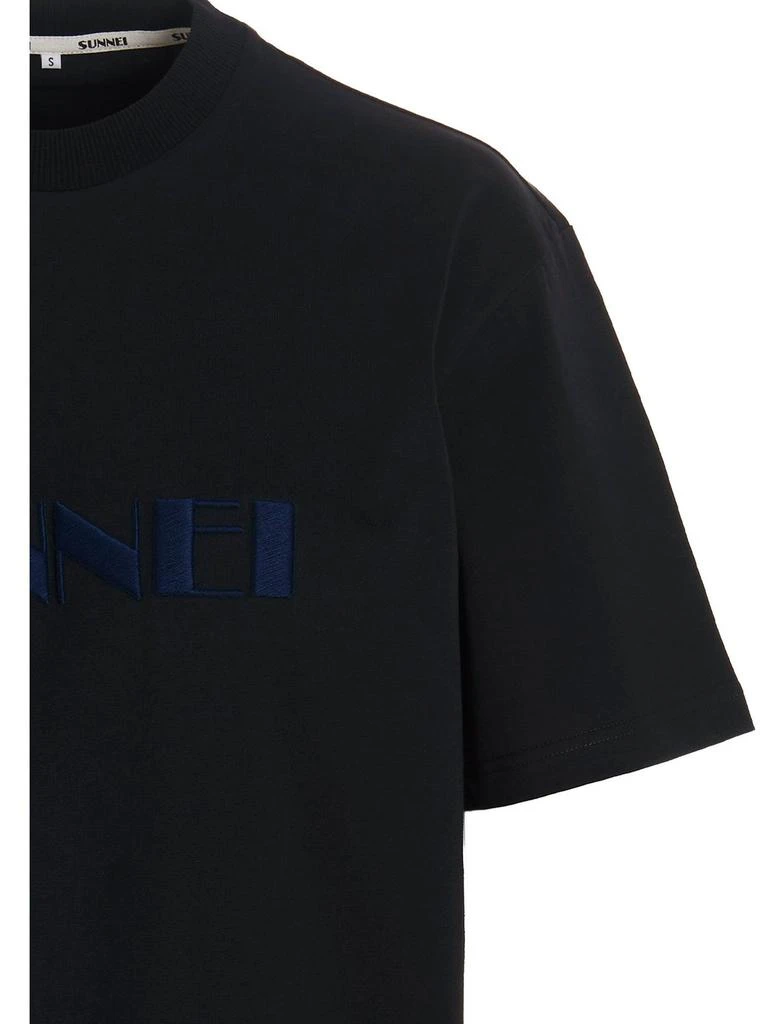 商品SUNNEI|Sunnei logo-Embroidered Crewneck T-Shirt,价格¥749,第3张图片详细描述