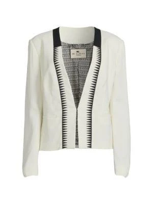 商品ETRO|Collarless Hook Front Blazer,价格¥2328,第3张图片详细描述