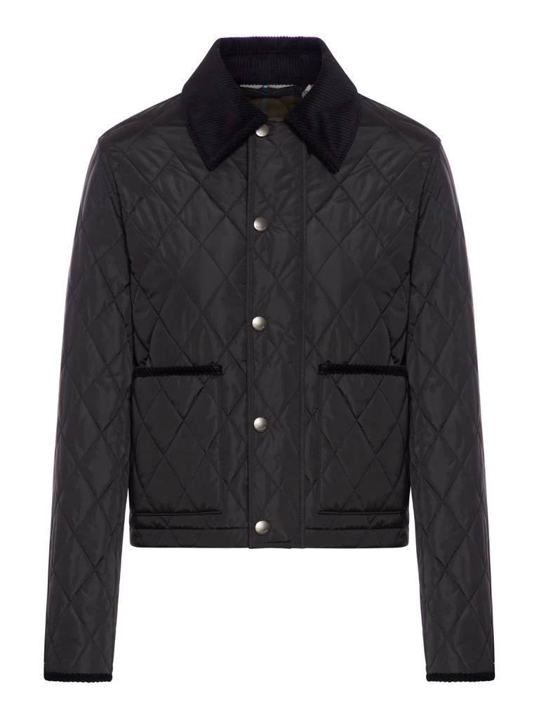 商品Burberry|WITNEY CROPPED QUILTED NYLON JACKET,价格¥8610,第1张图片