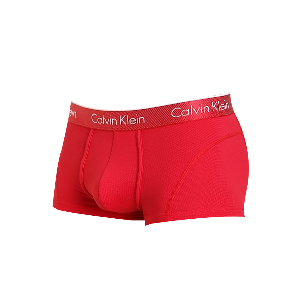 Calvin Klein 卡尔文 克莱恩 红色尼龙弹性纤维男士平角内裤 NB1005-601商品第1张图片规格展示