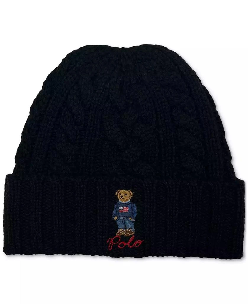 商品Ralph Lauren|Men's Cable-Knit Polo Bear Cuff Hat,价格¥441,第1张图片