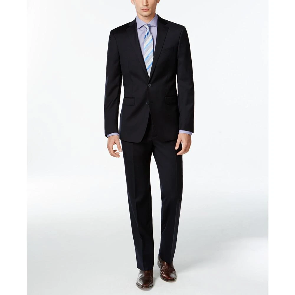 商品Calvin Klein|Navy Solid Slim X Fit Suit,价格¥4506,第1张图片