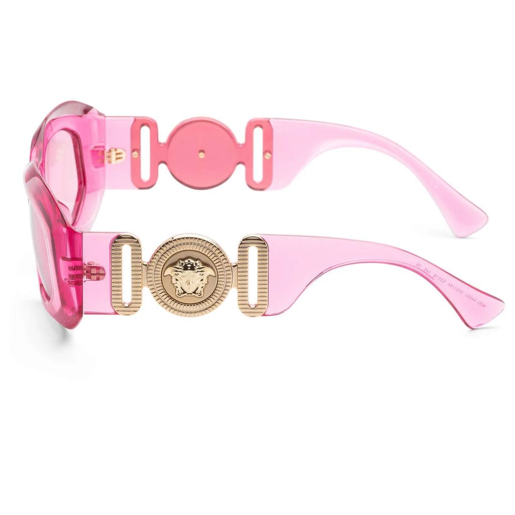 商品Versace|Versace 粉 Irregular 太阳镜,价格¥822,第2张图片详细描述
