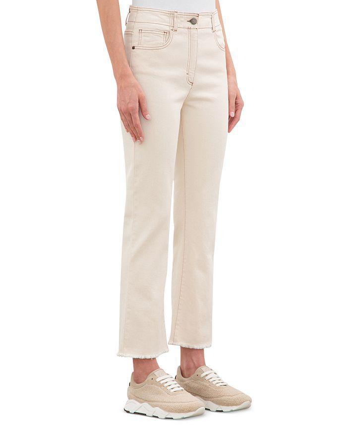 商品Peserico|Straight Leg Jeans in Antique White,价格¥2237,第3张图片详细描述
