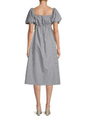 商品Love Ady|Checked Puff-Sleeve Dress,价格¥239,第2张图片详细描述