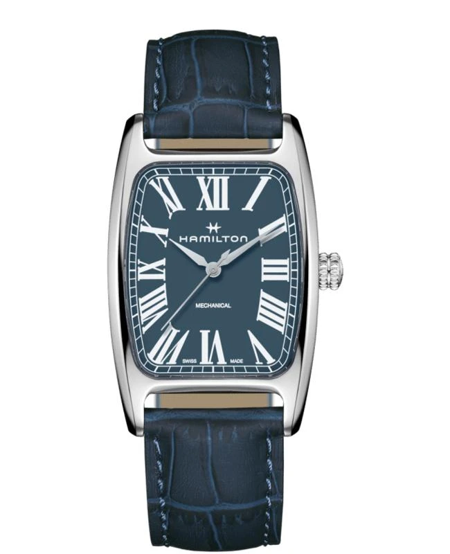 商品Hamilton|Hamilton Boulton Mechanical Blue Dial Leather Strap Men's Watch H13519641,价格¥6035,第1张图片