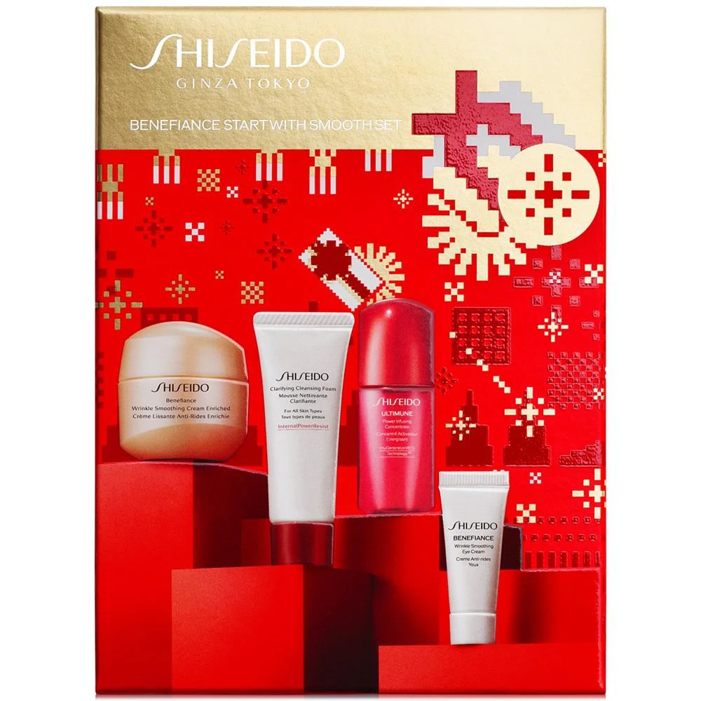 商品Shiseido|4-Pc. Benefiance Start With Smooth Skincare Set,价格¥294,第2张图片详细描述