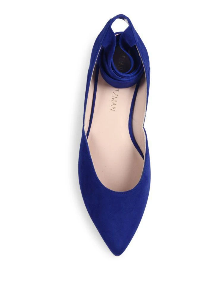 商品Stuart Weitzman|Supersonic 麂皮平底鞋,价格¥710,第4张图片详细描述