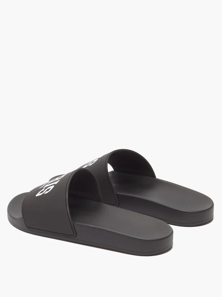 商品Balenciaga|Logo-print rubber slides,价格¥2563,第5张图片详细描述