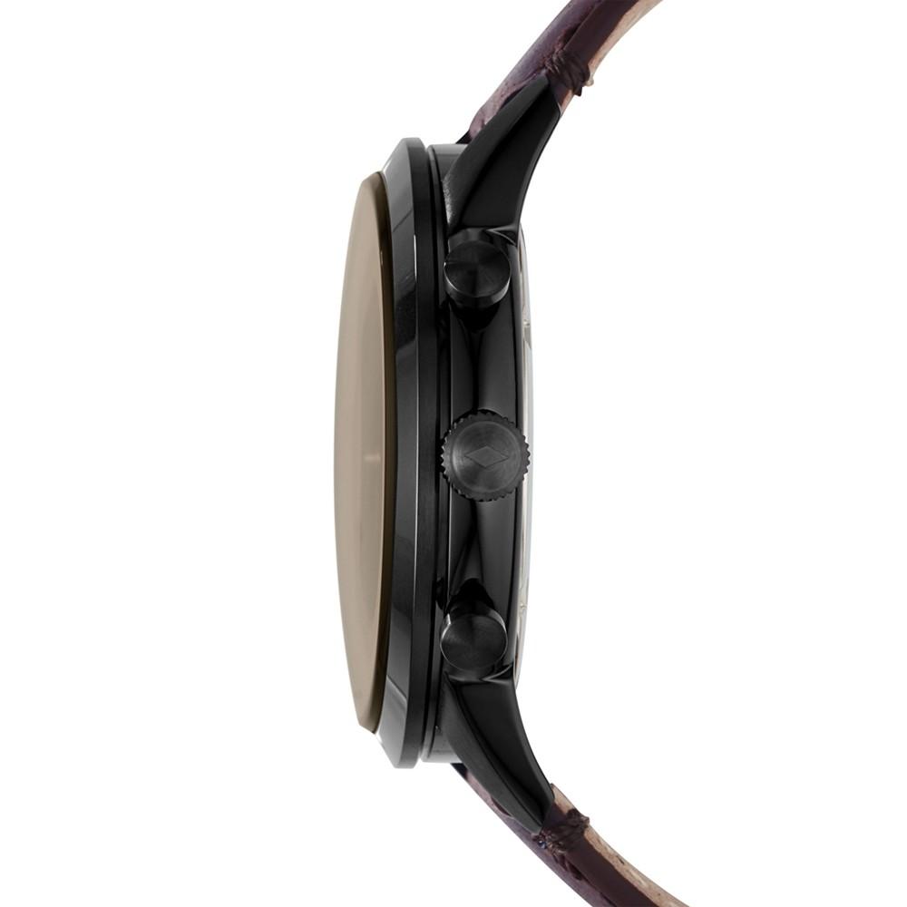Men's Chronograph Townsman Brown Leather Strap Watch商品第3张图片规格展示