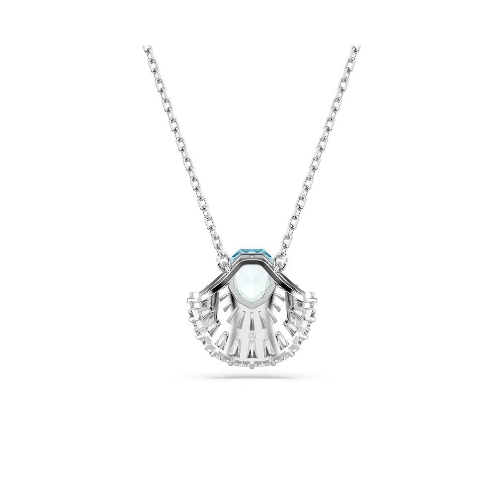 商品Swarovski|Shell, Blue, Rhodium Plated Idyllia Pendant Necklace,价格¥1242,第4张图片详细描述