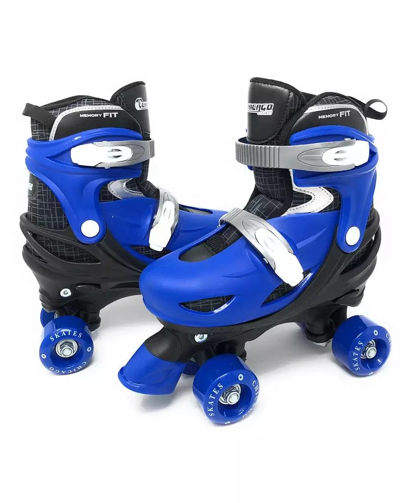 商品Chicago Skates|Chicago Boys Adjustable Quad Roller Skate Set, 7 Pc Set - Size M (1-4),价格¥539,第3张图片详细描述