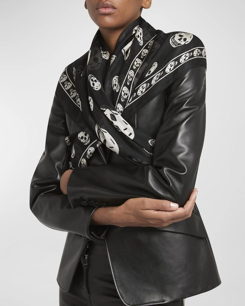 商品Alexander McQueen|Skull Wool Scarf,价格¥2994,第3张图片详细描述