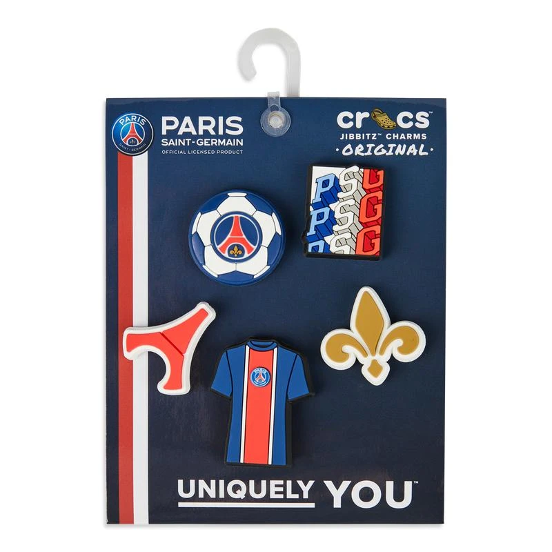 商品Crocs|Crocs Paris St Germain 5Pck Jibbitz - Unisex Sport Accessories,价格¥179,第1张图片