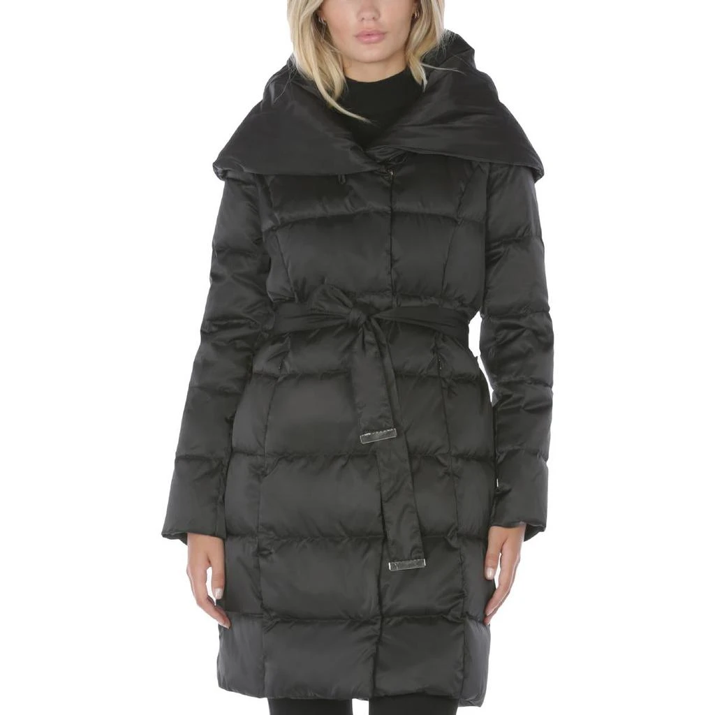 商品Tahari|Tahari Margot Women's Quilted Mid-Length Down Fill Winter Puffer Coat,价格¥378,第3张图片详细描述