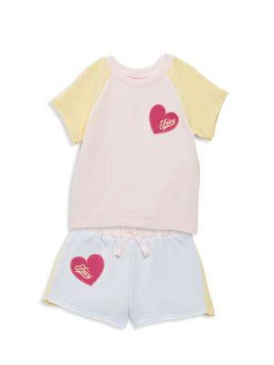 商品Juicy Couture|Baby Girl's 2-Piece Colorblock T-Shirt & Shorts Set,价格¥113,第1张图片