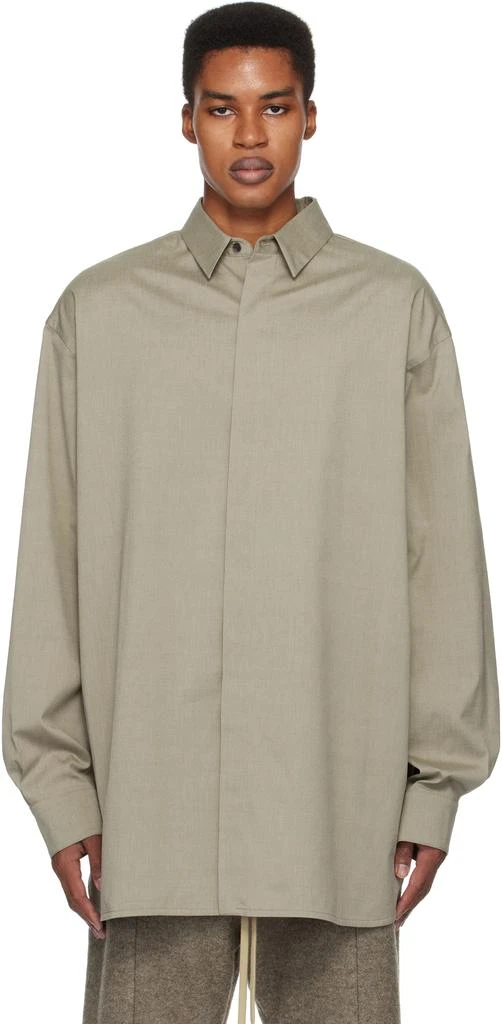 商品Fear of god|Khaki Vented Button Up Shirt,价格¥3457,第1张图片