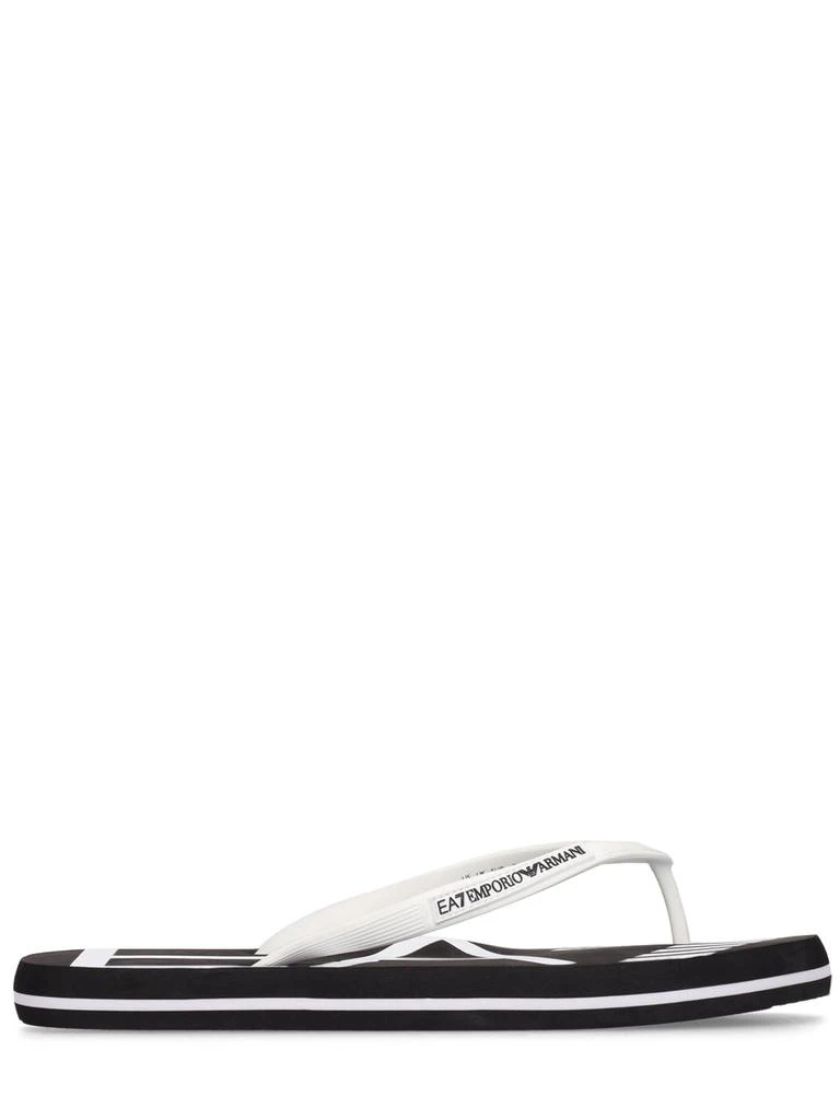 商品Emporio Armani|Logo Rubber Flip Flops,价格¥138,第1张图片