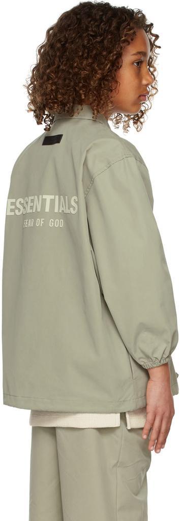 商品Essentials|Kids Green Coaches Jacket,价格¥622,第6张图片详细描述