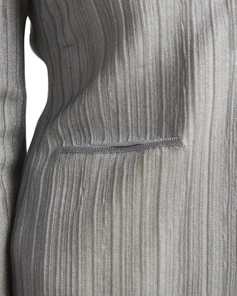 商品Giorgio Armani|Metallic Plisse Knit Jacket,价格¥15705,第7张图片详细描述