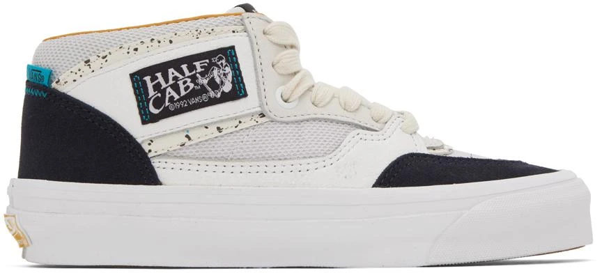 商品Vans|White & Navy OG Half Cab Sneakers,价格¥954,第1张图片