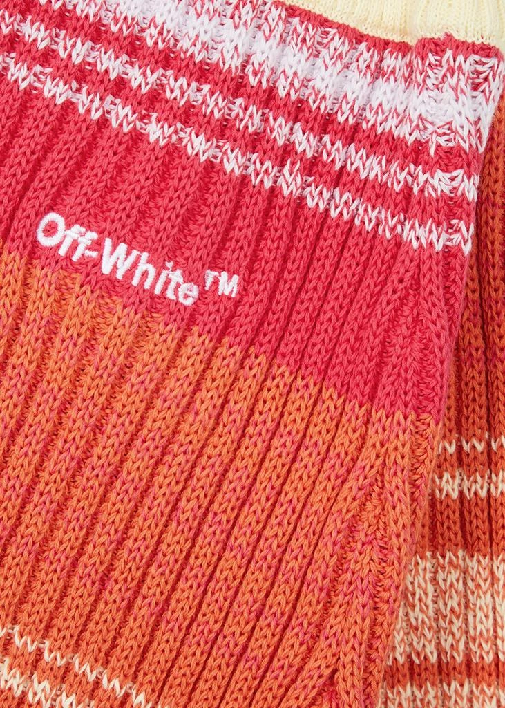 商品Off-White|KIDS Striped ribbed-knit skirt,价格¥1350,第2张图片详细描述