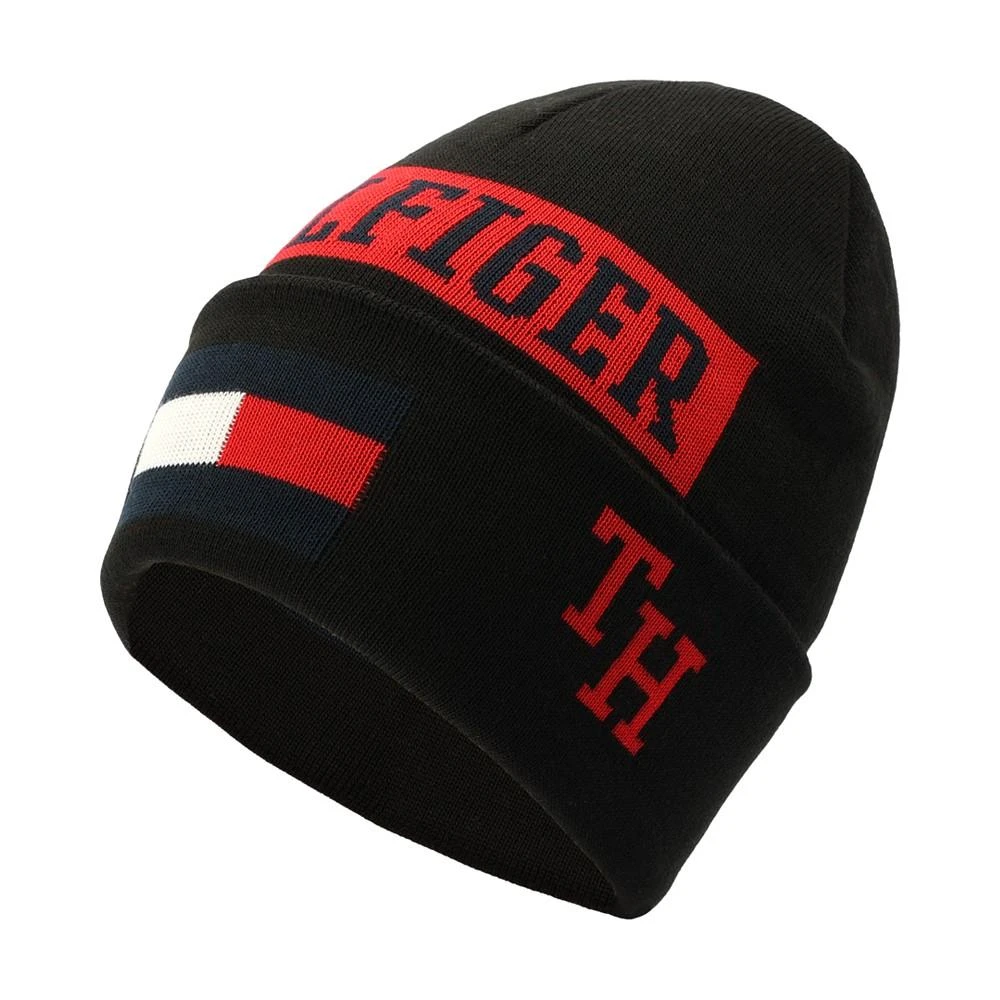 商品Tommy Hilfiger|Men's Logo Graphic Cuffed Hat,价格¥209,第3张图片详细描述