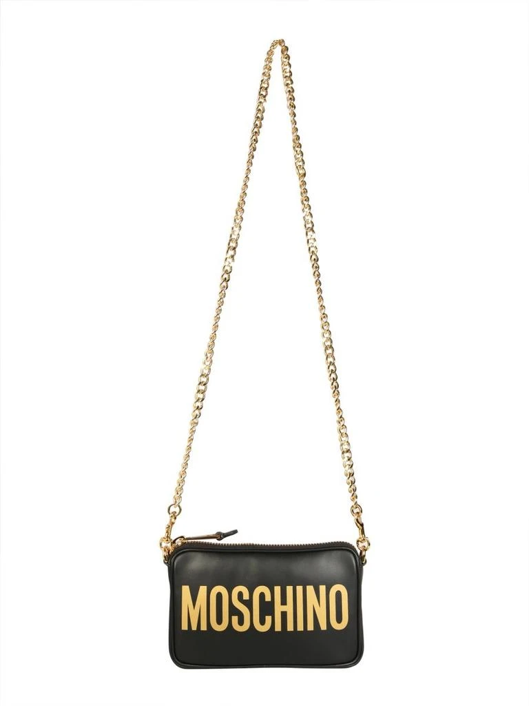 商品Moschino|Moschino Logo Printed Chain-Link Shoulder Bag,价格¥2307,第1张图片