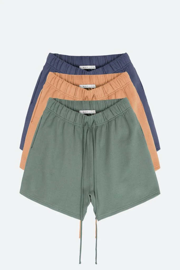 商品MNML|Every Day Sweatshorts 3 Pack - Dark Teal/Country Purple/Maple,价格¥830,第1张图片