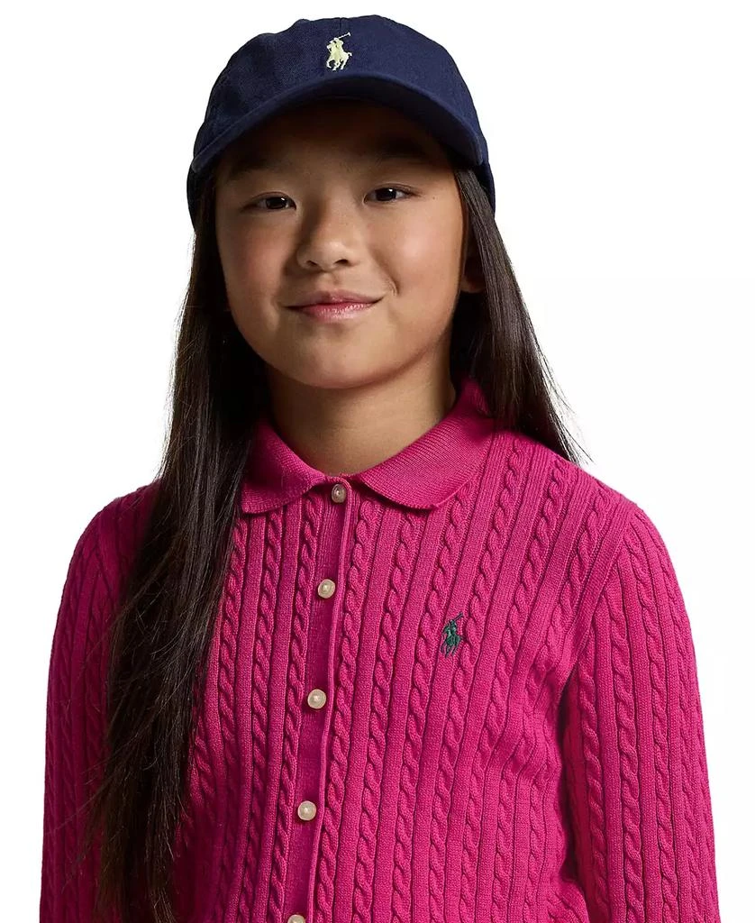 商品Ralph Lauren|Girls 7-16 Cotton Polo Cardigan Sweater and Skirt, 2-Piece Set,价格¥594,第3张图片详细描述