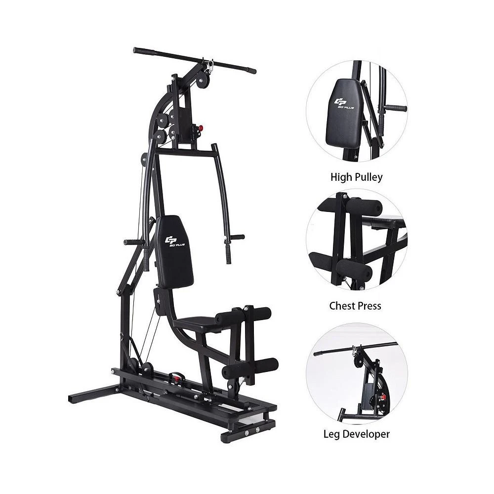 商品Costway|Multifunctional Home Gym Station Workout Machine,价格¥3095,第3张图片详细描述