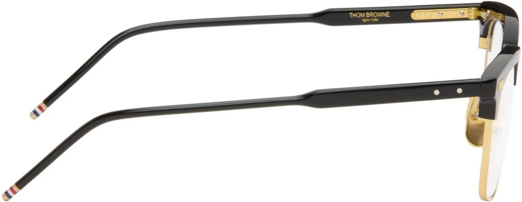 商品Thom Browne|Gold & Black Acetate and Titanium Glasses,价格¥6349,第2张图片详细描述