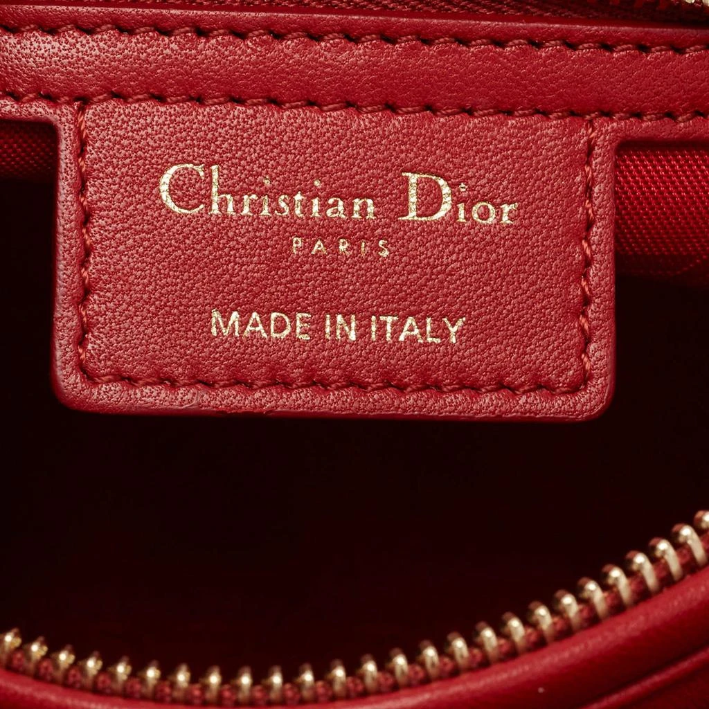 Dior Red Cannage Leather Medium Lady Dior Tote 商品