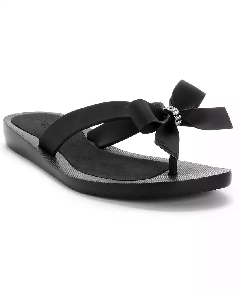 商品GUESS|Women's Tutu Eva Fashion Bow Detail Flip Flop Sandals,价格¥126,第1张图片