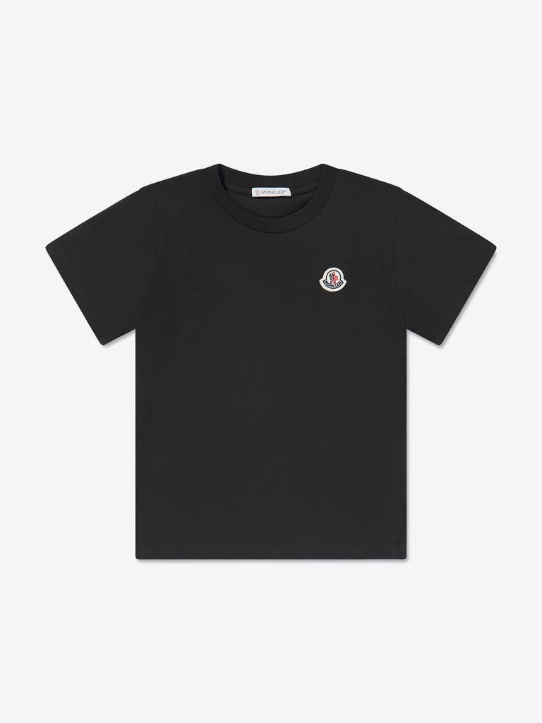 商品Moncler|Moncler Enfant Kids Logo T-Shirt in Black,价格¥829,第1张图片