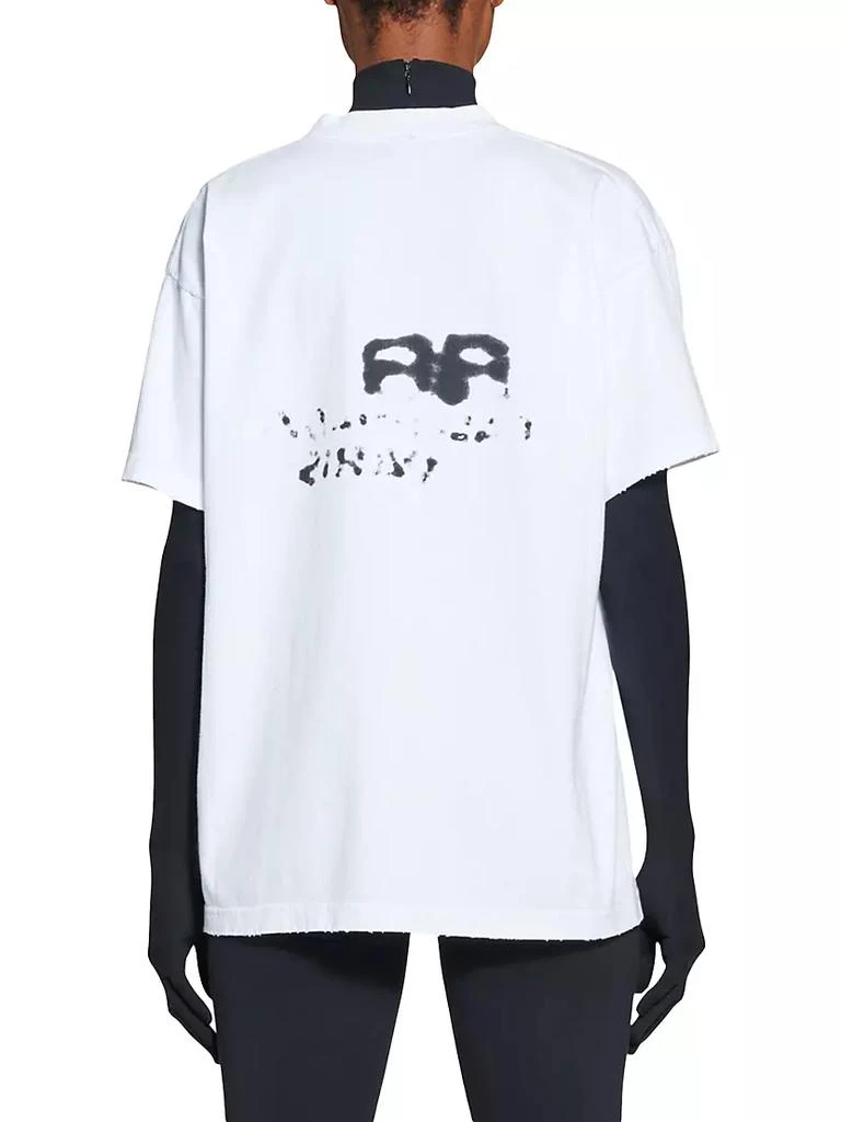 商品Balenciaga|Hand Drawn BB Icon T-shirt Medium Fit,价格¥5052,第4张图片详细描述