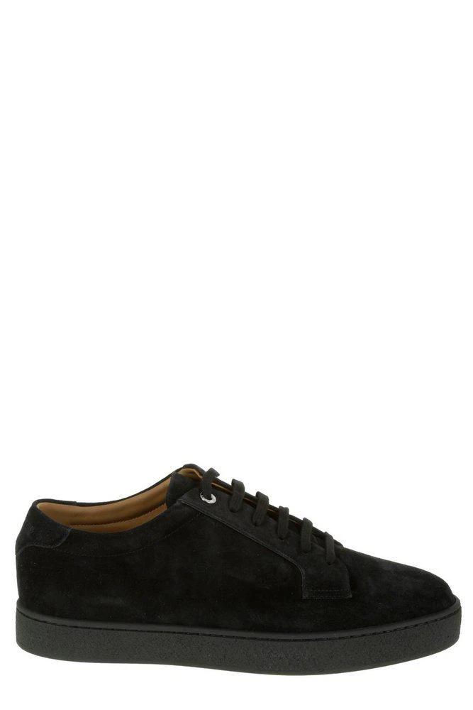 商品[国内直发] John Lobb|（轻微脏污）John Lobb Molton Suede Low-Top Sneakers,价格¥2297,第1张图片